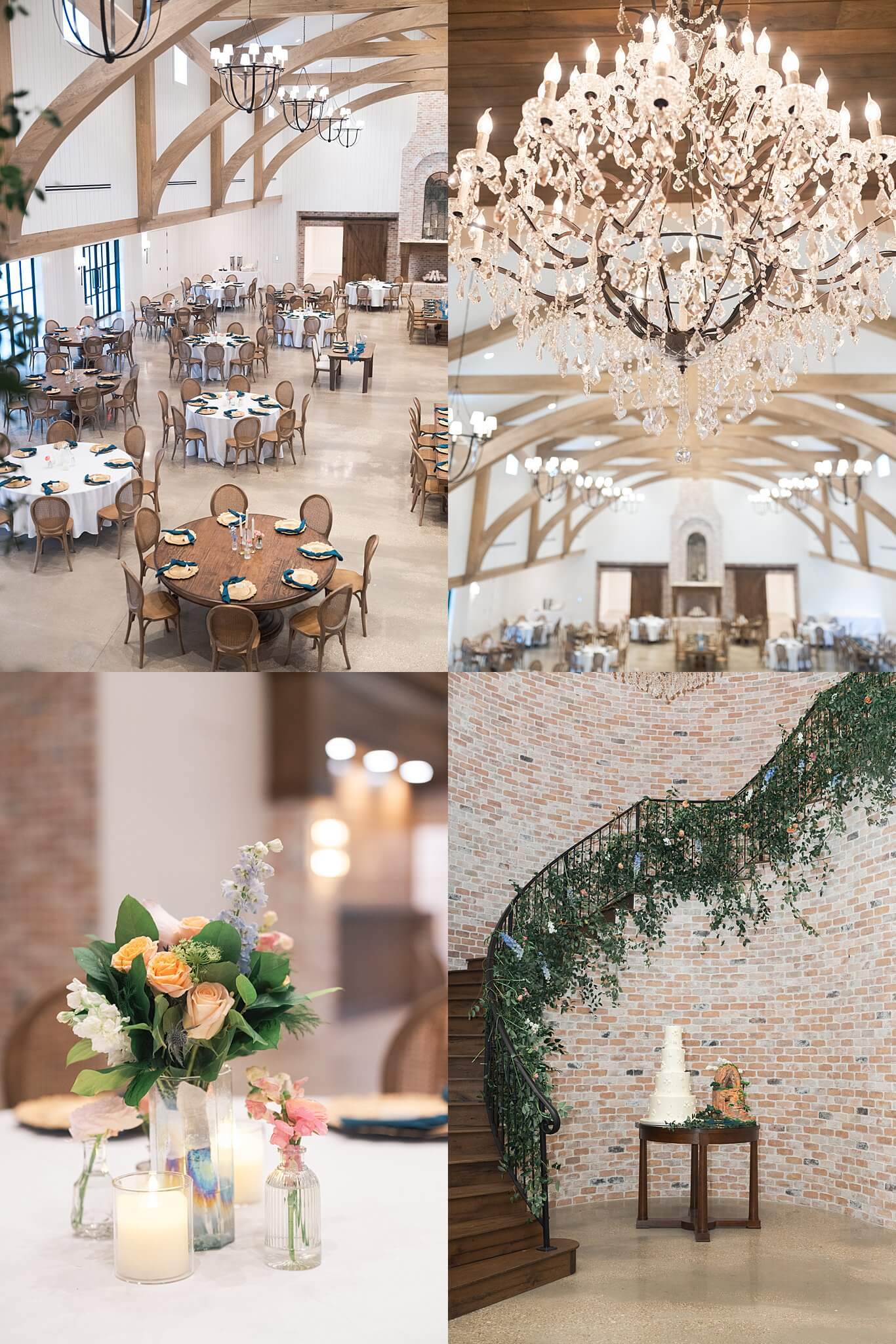wedding reception details by Swish and Click Photography at wedding venue the Blue Magnolia