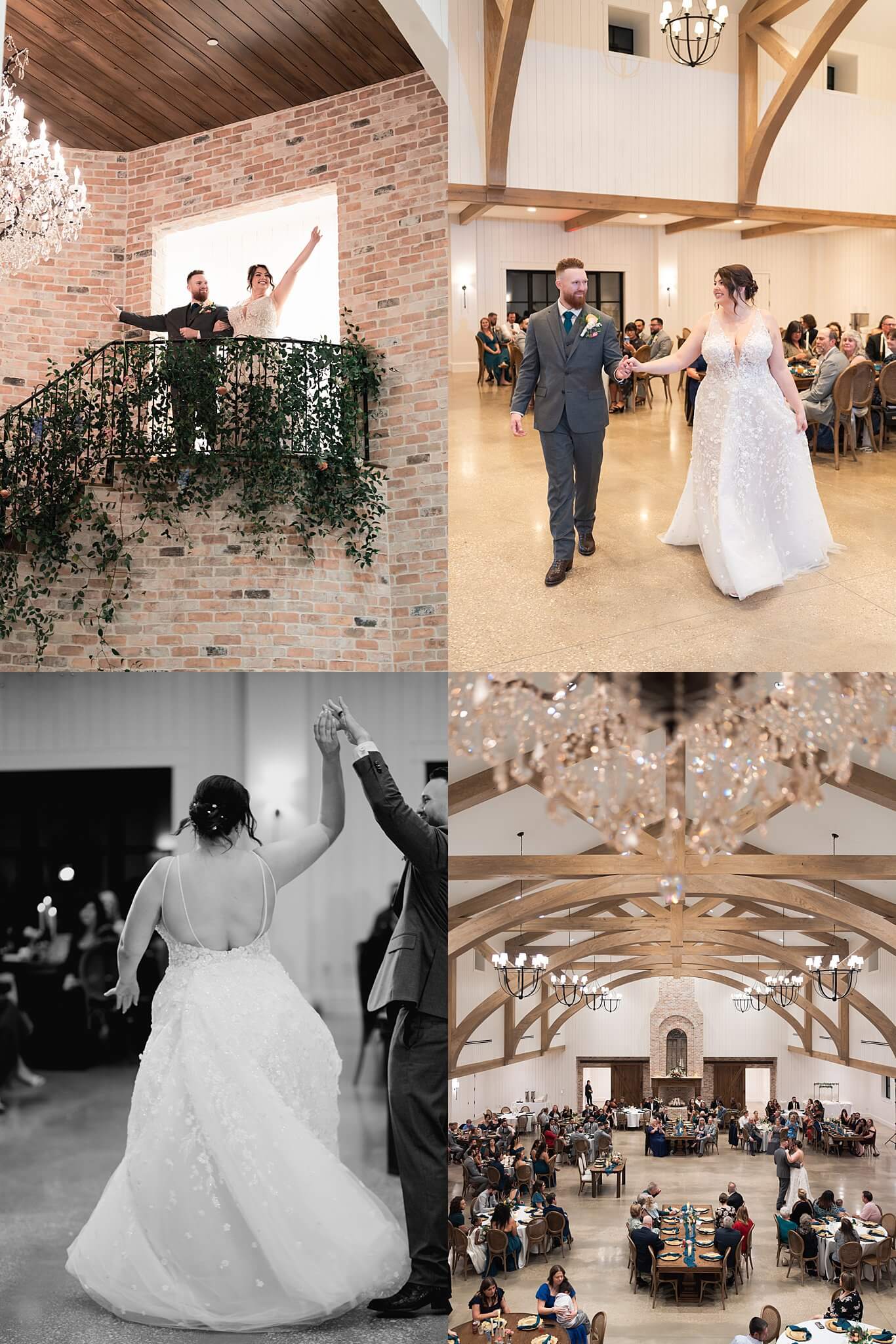 bride and groom do their grand entrance on their wedding day by Swish and Click Photography at wedding venue the Blue Magnolia