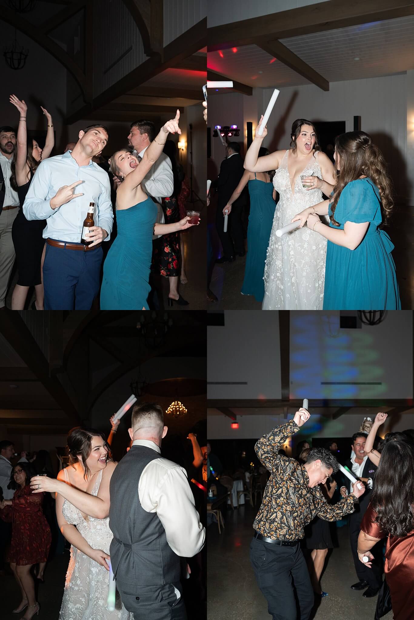 bride and groom dance during their wedding reception at wedding venue the Blue Magnolia by Swish and Click Photography
