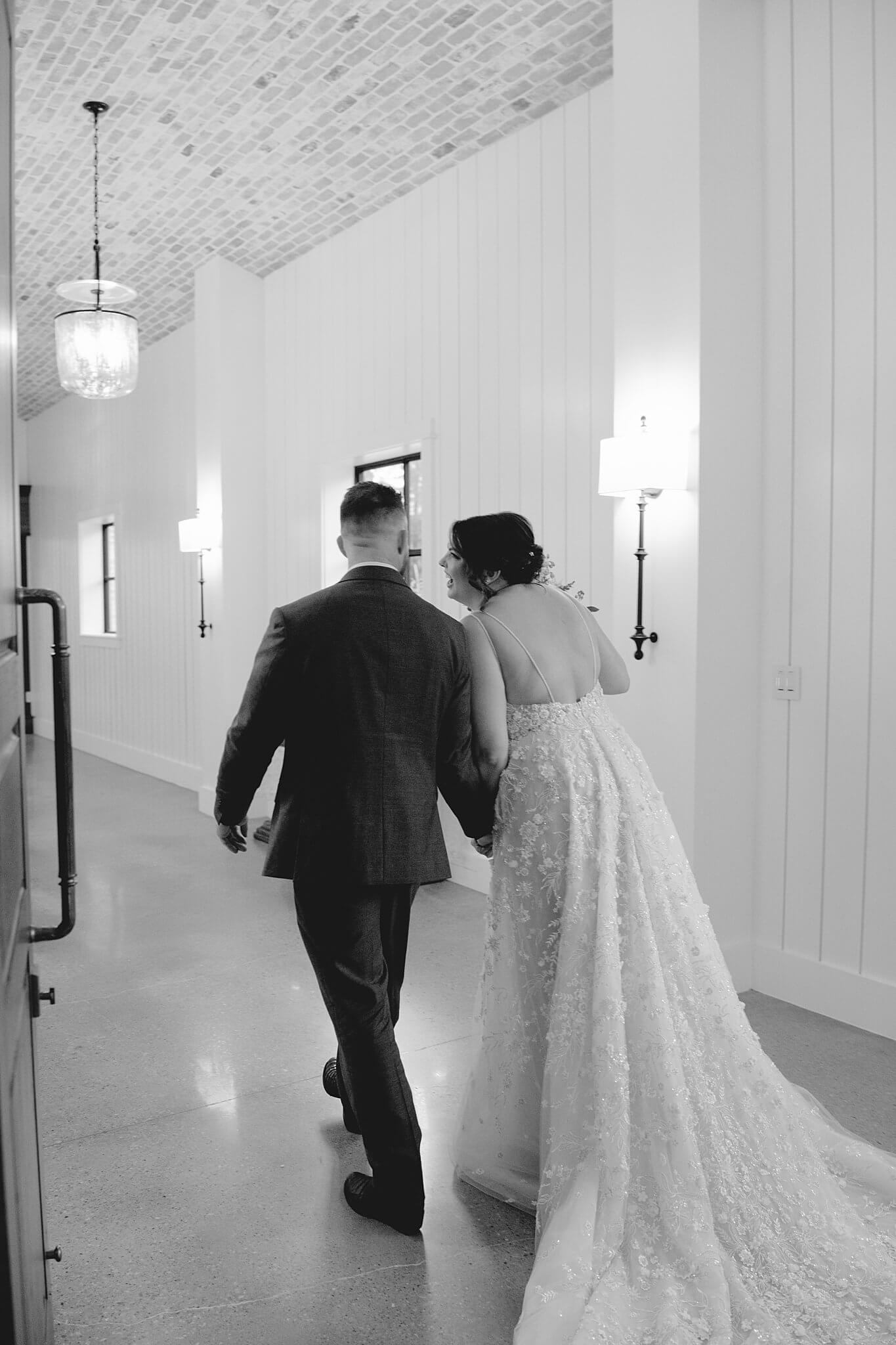 Bride and groom share a special moment captured by wedding photographer Swish and Click at the Blue Magnolia