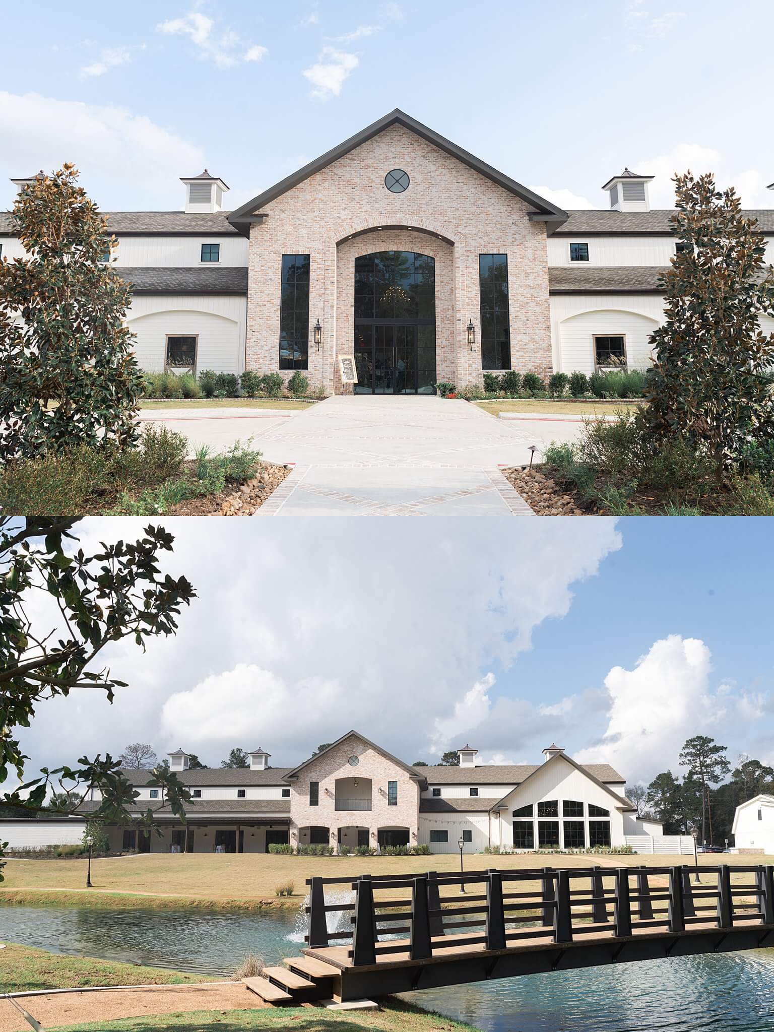 The exterior of the Blue Magnolia, in Houston Texas captured by Swish and Click Photography
