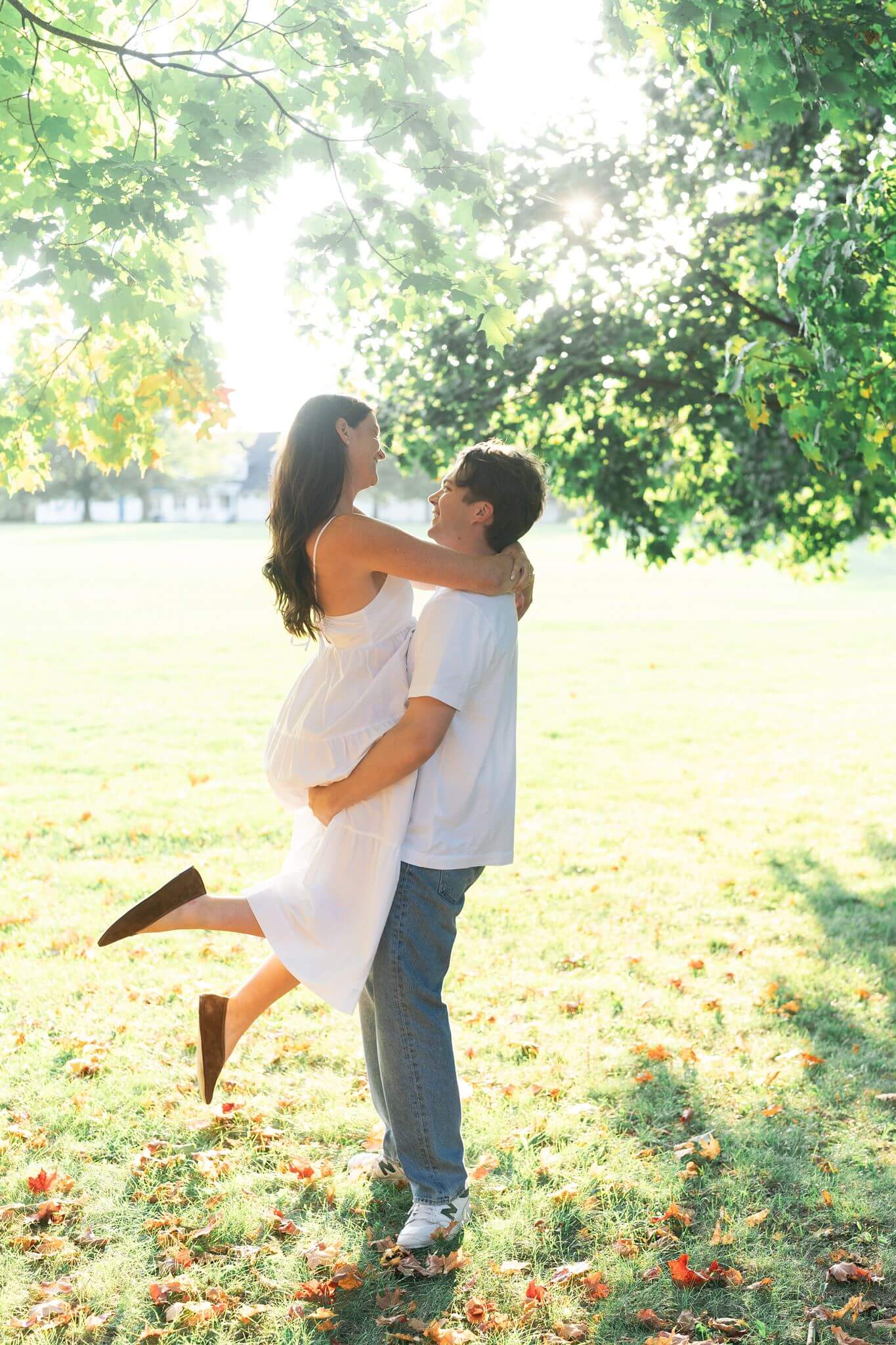 Alicia & John’s Fall Engagement Photos at Sunnybrook Park, Toronto. Loving one another by Swish and Click