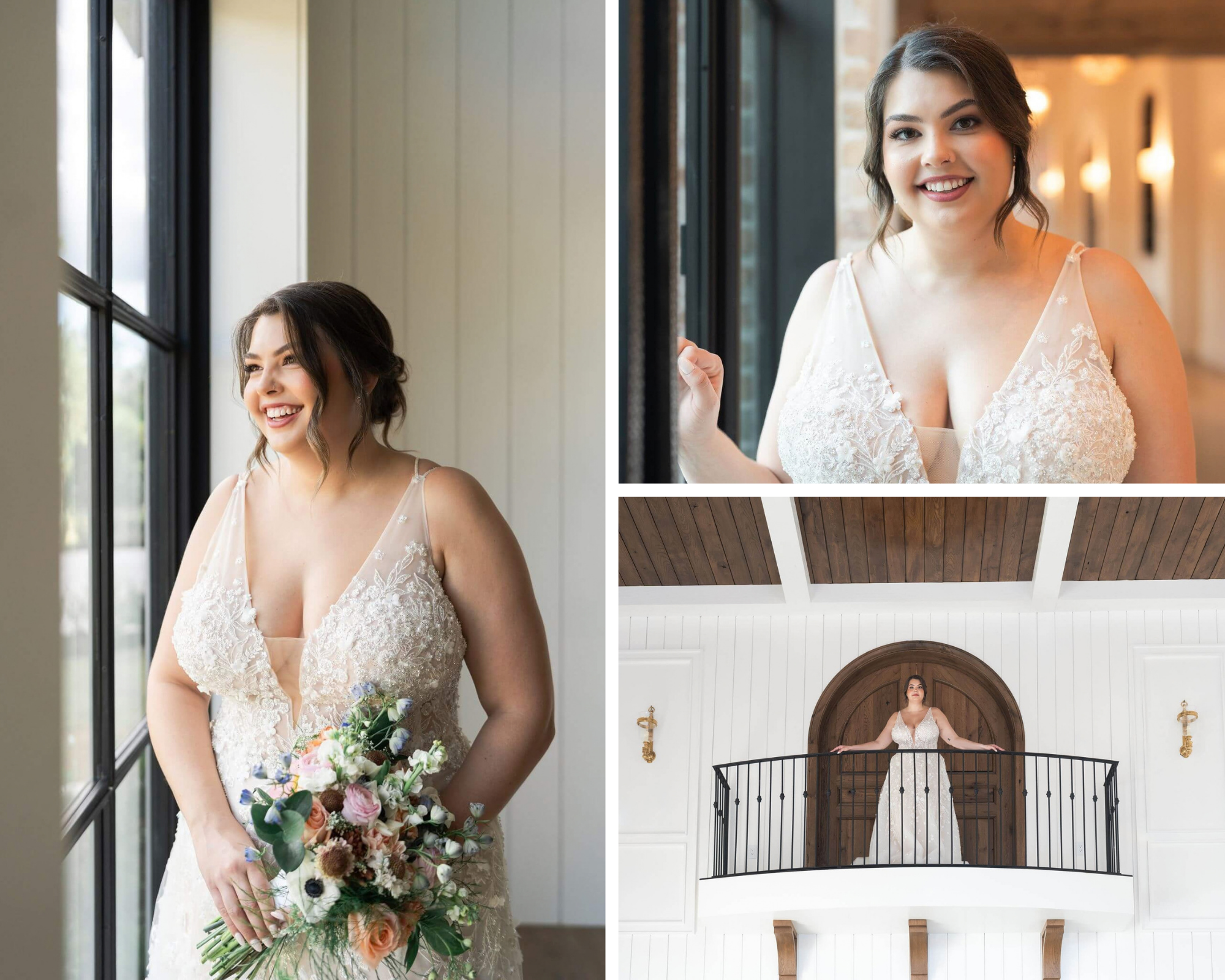 Bride Smiling Blue Magnolia Bridal Session