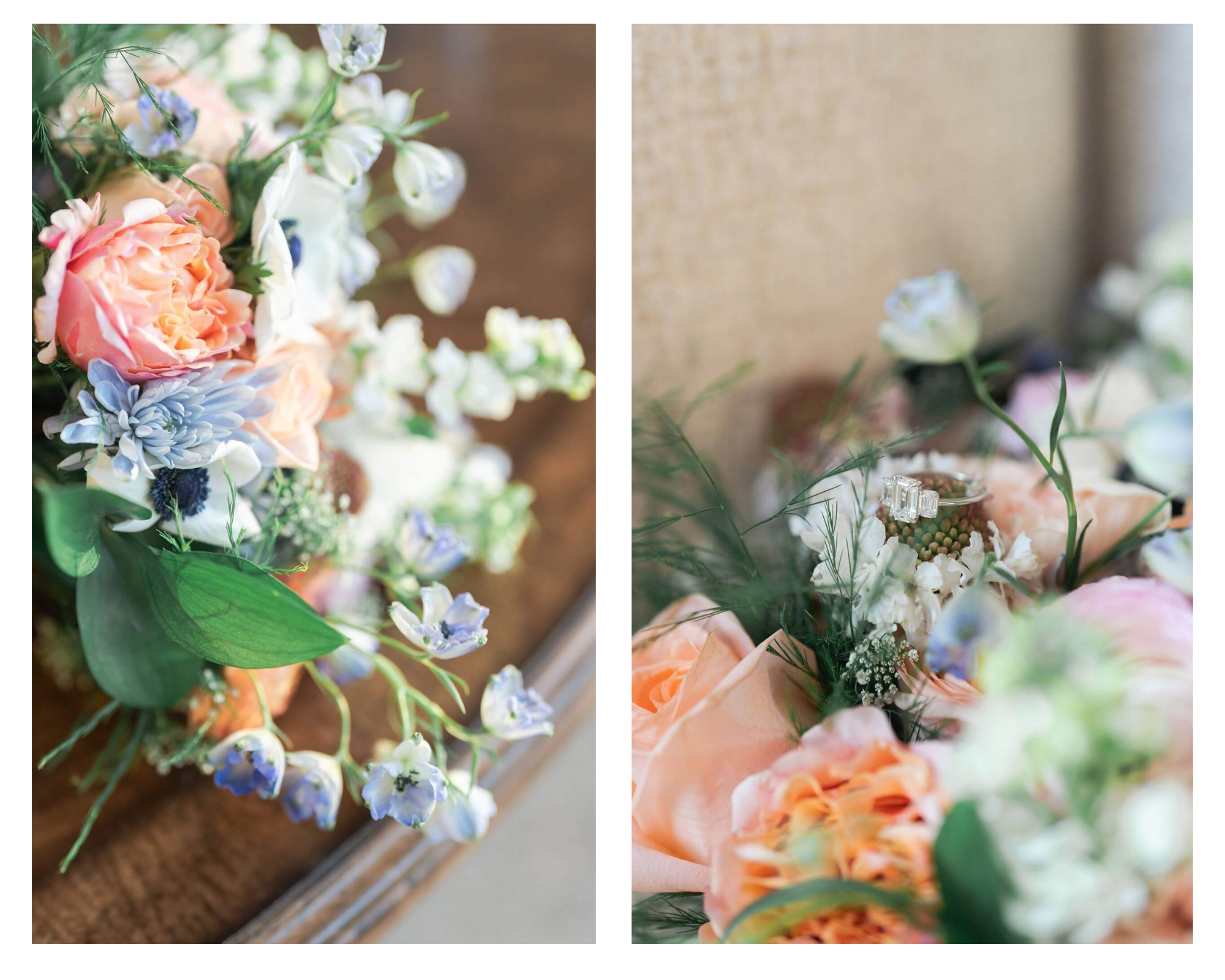 Florals Blue Magnolia Bridal Session