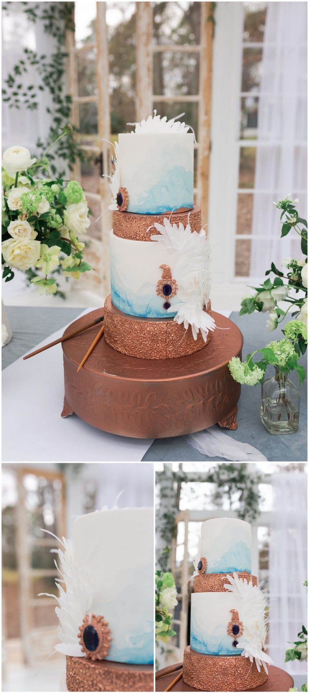 Ravenclaw inspired wedding at Oak Atelier in Houston, Texas photographed by Swish and Click Photography